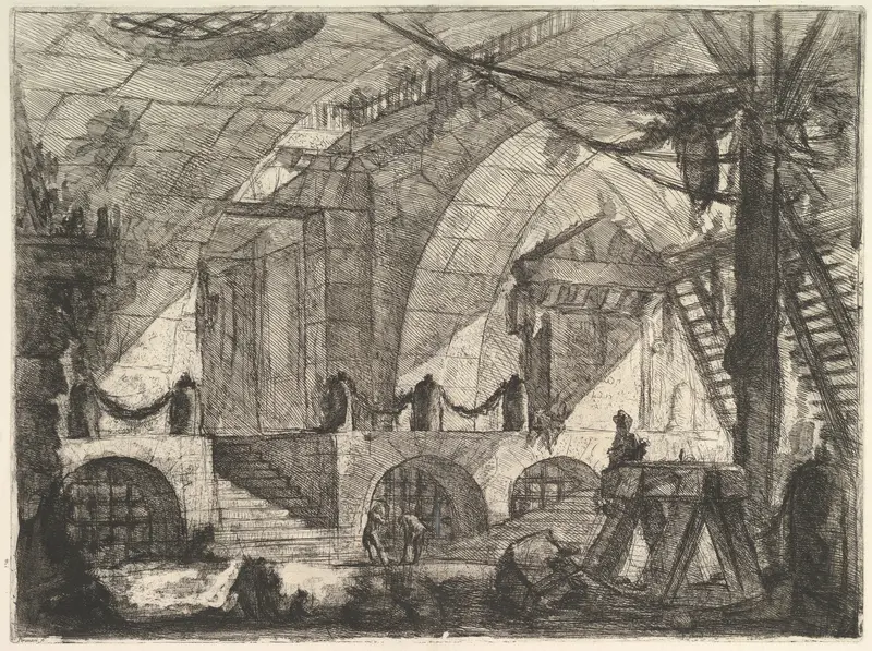 The Sawhorse, from "Carceri d'invenzione" (Imaginary Prisons)