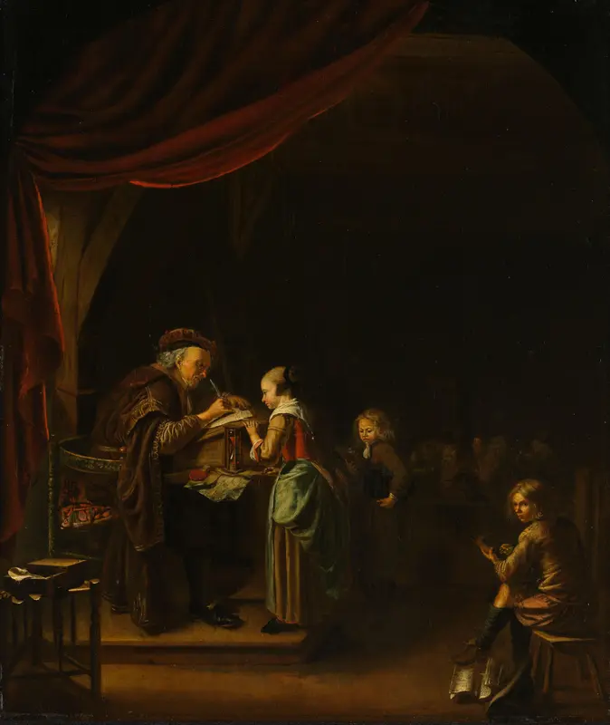 The Schoolmaster Wall Art by Unknown - High-Resolution Digital Print
