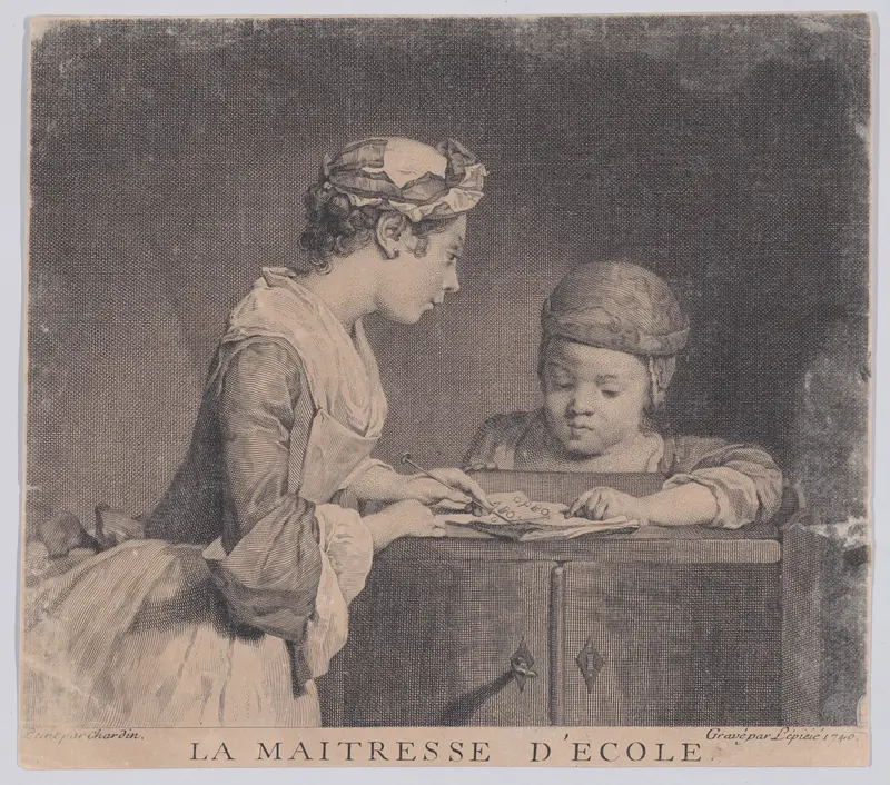 The Schoolmistress Wall Art by Bernard Lepicié - High-Resolution Digital Print