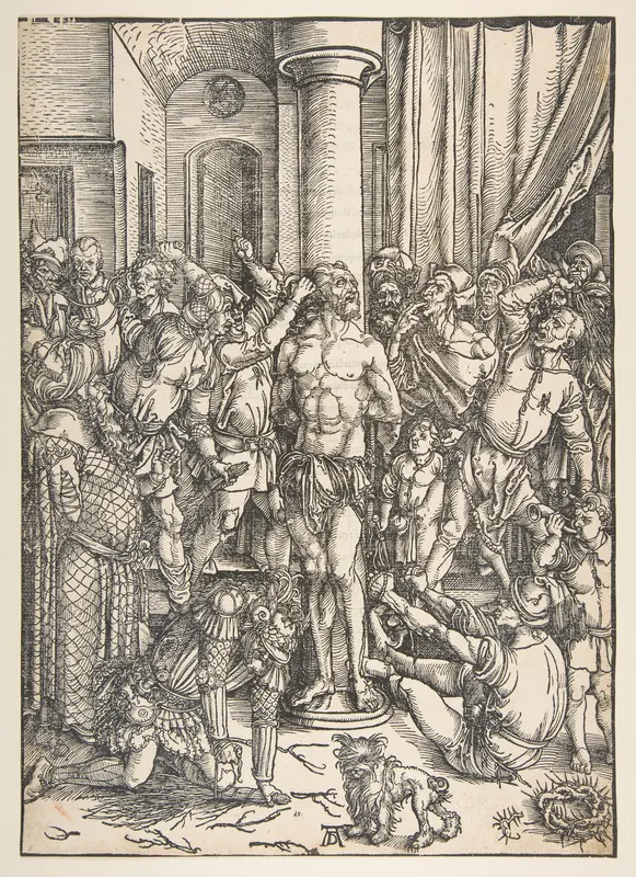The Scourging of Christ Wall Art by Albrecht Dürer - High-Resolution Digital Print