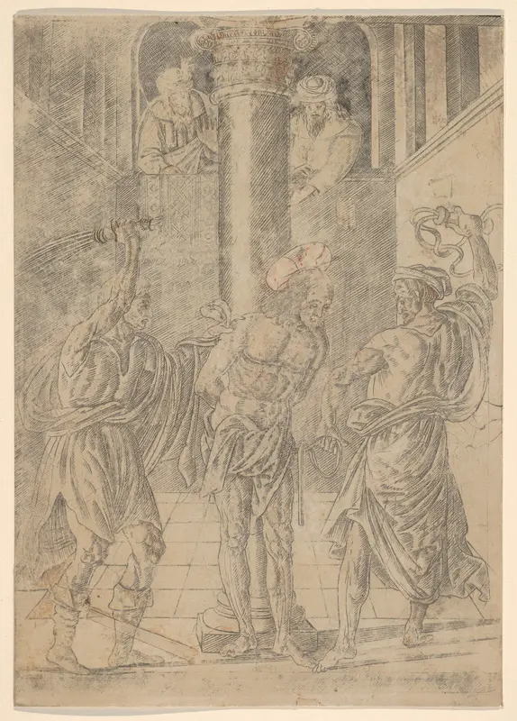 The Scourging of Christ, from Life of the Virgin and Christ Wall Art by Francesco Rosselli - High-Resolution Digital Print