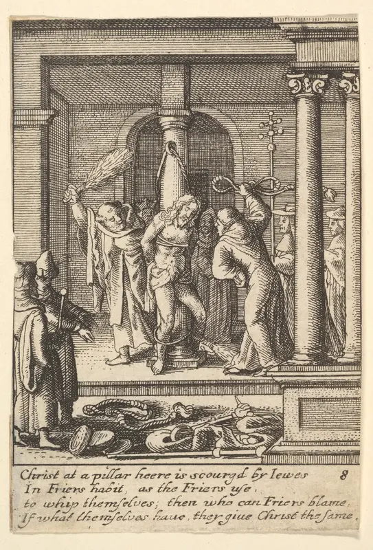 The scourging Wall Art by Wenceslaus Hollar - High-Resolution Digital Print
