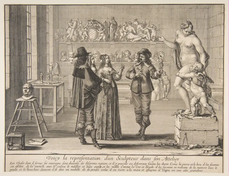 The Sculptor Wall Art by Abraham Bosse - High-Resolution Digital Print