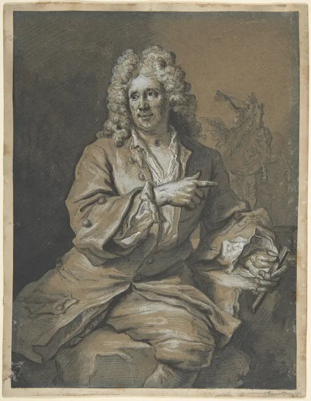 The Sculptor Antoine Coysevox Wall Art by Gilles Allou - High-Resolution Digital Print