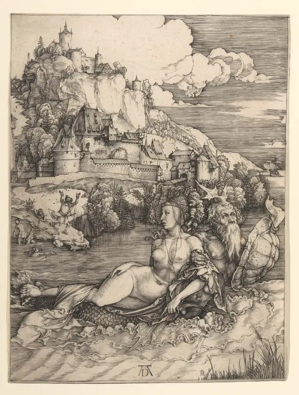The Sea Monster (Das Meerwunder) Wall Art by Albrecht Dürer - High-Resolution Digital Print