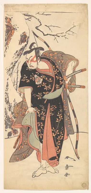 The Second Nakamura Juzo as a Samurai of High Rank