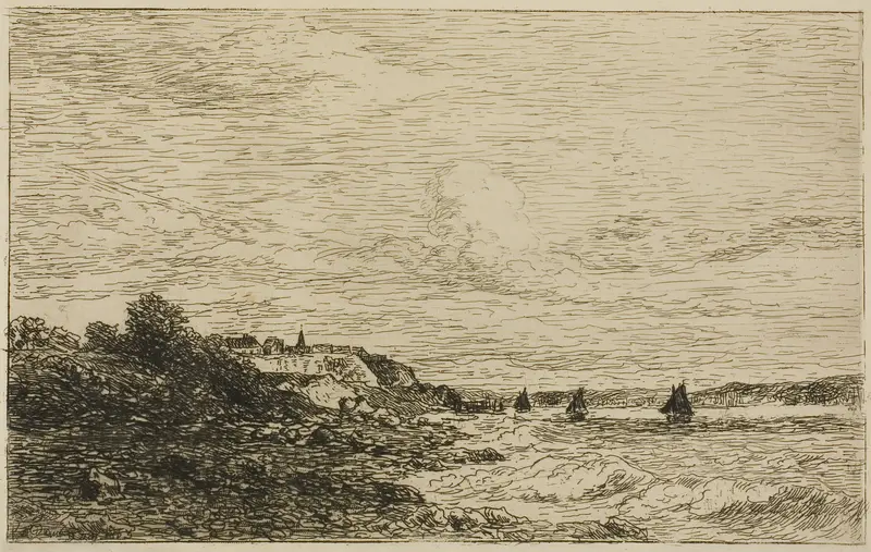 The Seine Before Honfleur Wall Art by Karl Daubigny - High-Resolution Digital Print