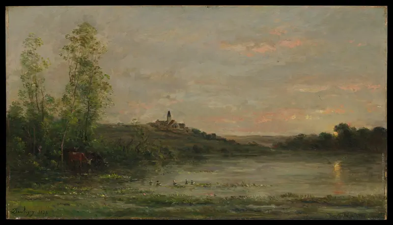 The Seine: Morning Wall Art by Charles-François Daubigny - High-Resolution Digital Print