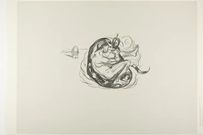 The Serpent is Killed Wall Art by Edvard Munch - High-Resolution Digital Print