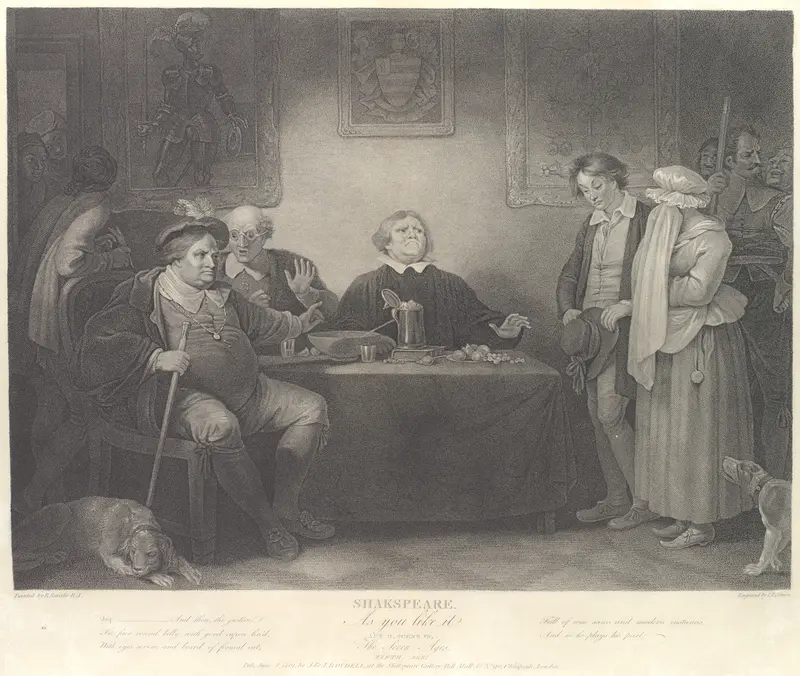 The Seven Ages, Fifth Age: The Justice (Shakespeare, As You Like It, Act 2, Scene 7) Wall Art by Peter Simon - High-Resolution Digital Print