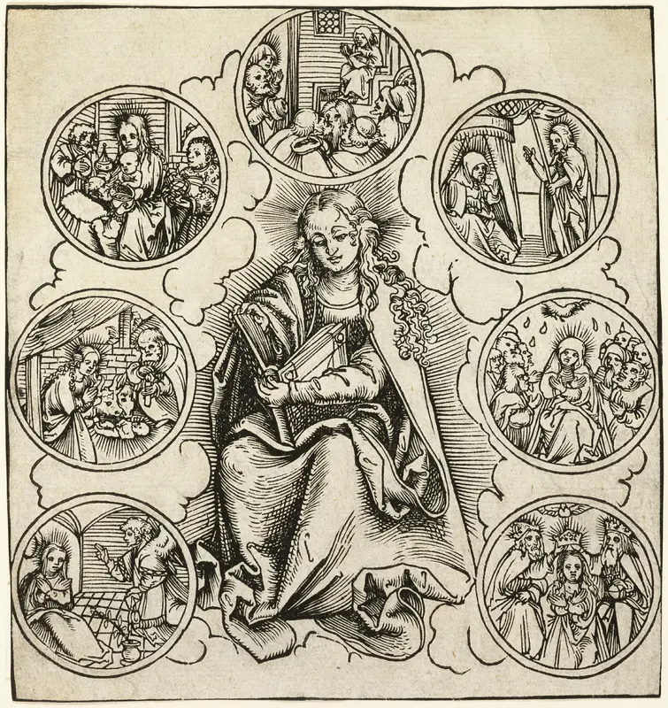 The Seven Joys of Mary Wall Art by Lucas Cranach the Elder - High-Resolution Digital Print