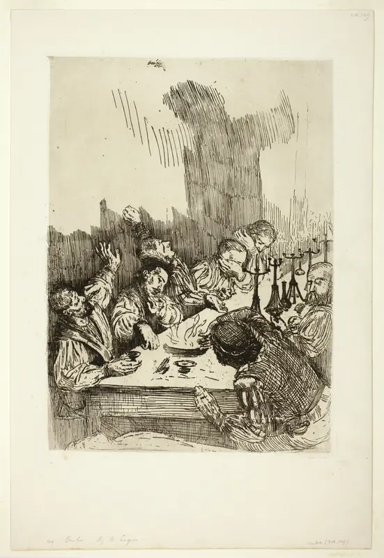 The Shadow Wall Art by Alphonse Legros - High-Resolution Digital Print