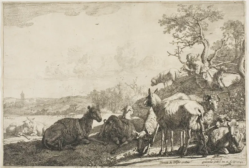 The Shepherd Wall Art by Paulus Potter - High-Resolution Digital Print