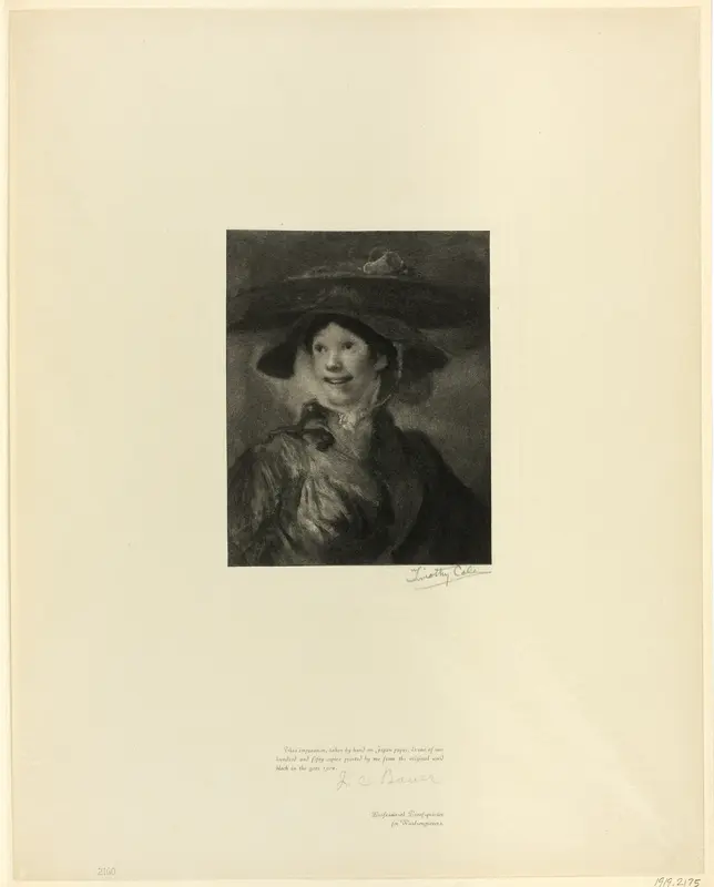 The Shrimp Girl, from Old English Masters
