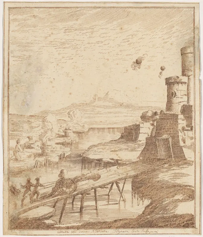 The Siege of a Fortress Wall Art by Carlo Antonio Buffagnotti - High-Resolution Digital Print