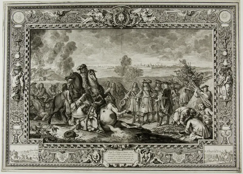 The Siege of Douai of 1667 Wall Art by Sébastien Le Clerc, the elder - High-Resolution Digital Print