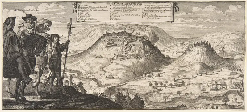 The Siege of the La Motte, in Lorraine Wall Art by Abraham Bosse - High-Resolution Digital Print
