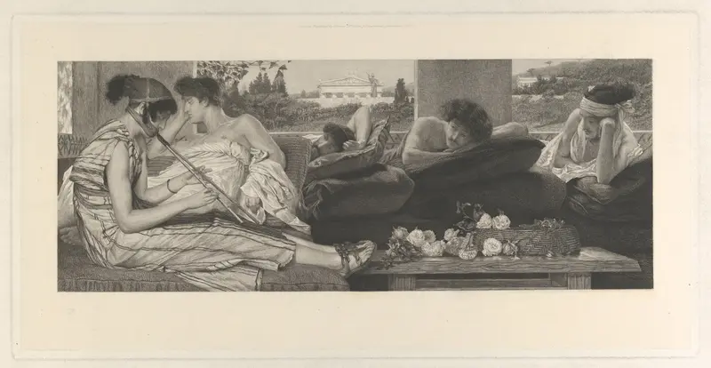 The Siesta Wall Art by Sir Lawrence Alma-Tadema - High-Resolution Digital Print