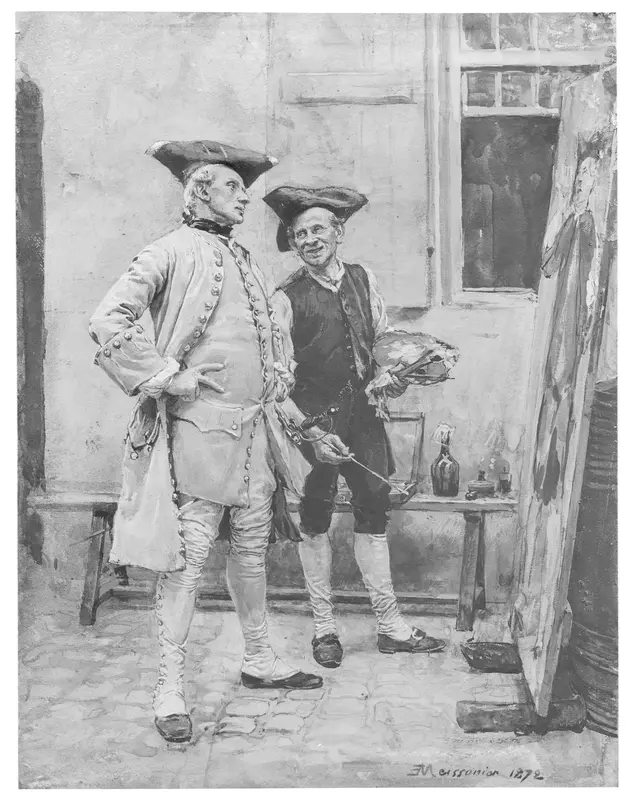The Sign Painter (Le Peintre d'Enseignes) Wall Art by Ernest Meissonier - High-Resolution Digital Print