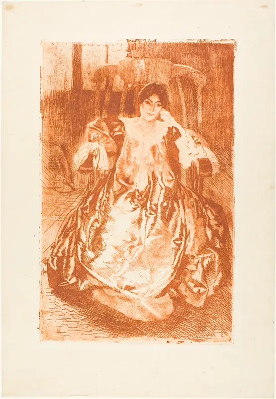 The Silk Dress Wall Art by Albert Besnard - High-Resolution Digital Print
