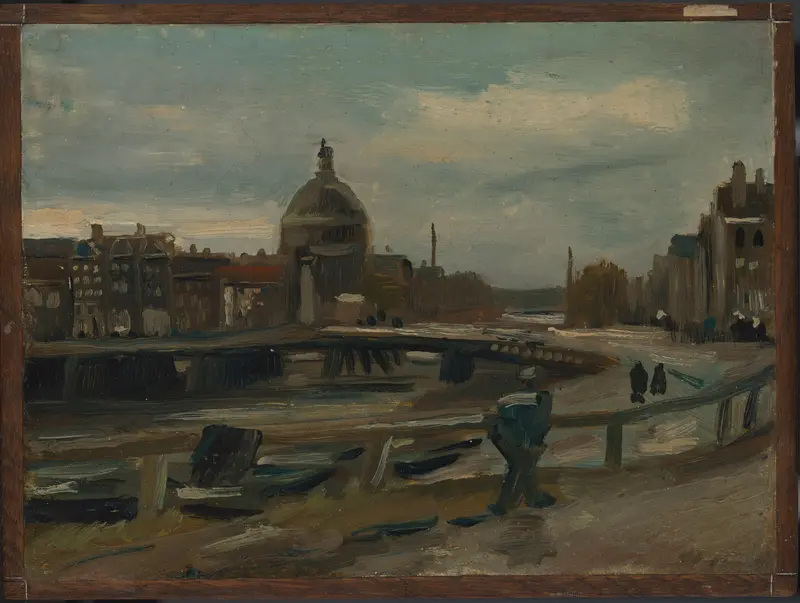 The Singel near the Lutheran Church in Amsterdam Wall Art by Vincent van Gogh - High-Resolution Digital Print