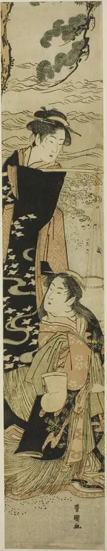 The sisters Matsukaze and Murasame on the shores of Suma