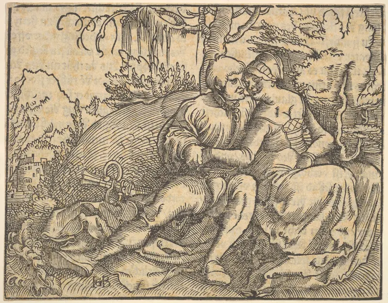 The Sixth of Ten Commandments, from "Die zehe gebot" Wall Art by Hans Baldung (called Hans Baldung Grien) - High-Resolution Digital Print