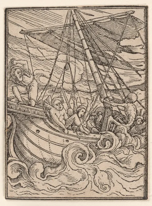 The Skipper (or Sailor), from "The Dance of Death" Wall Art by Hans Holbein the Younger - High-Resolution Digital Print