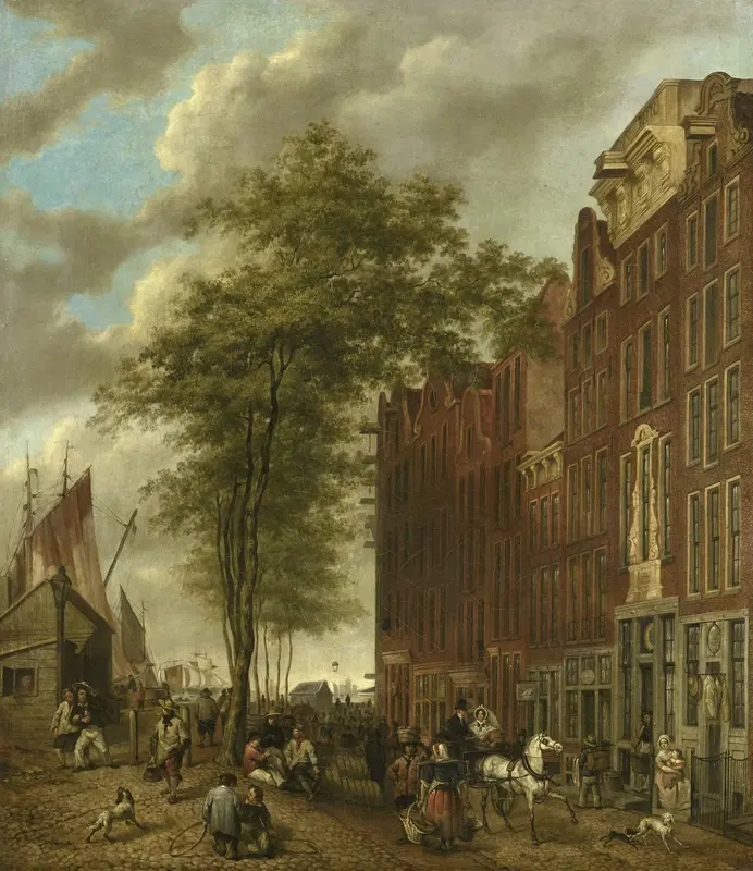 The Slijpsteenmarkt (Whetstone Market), Amsterdam Wall Art by Willem Pieter Hoevenaar - High-Resolution Digital Print