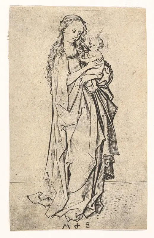 The Small Madonna and Child Wall Art by Martin Schongauer - High-Resolution Digital Print
