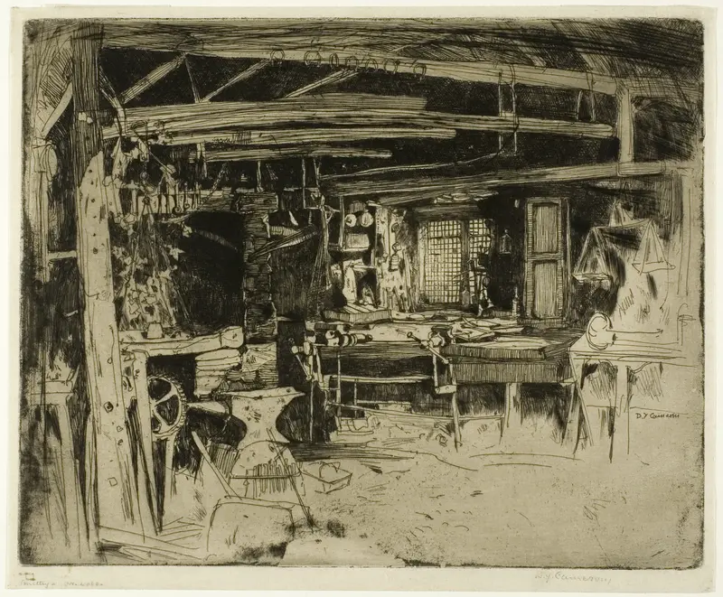 The Smithy Wall Art by David Young Cameron - High-Resolution Digital Print