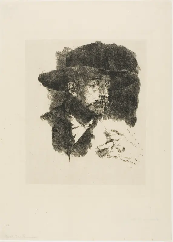 The Smoker Wall Art by Wilhelm Leibl - High-Resolution Digital Print