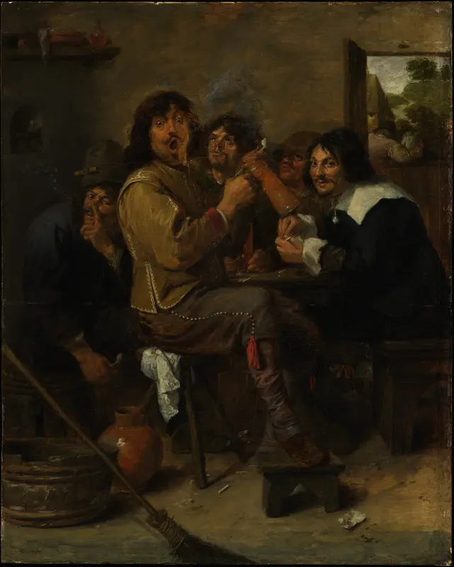 The Smokers Wall Art by Adriaen Brouwer - High-Resolution Digital Print