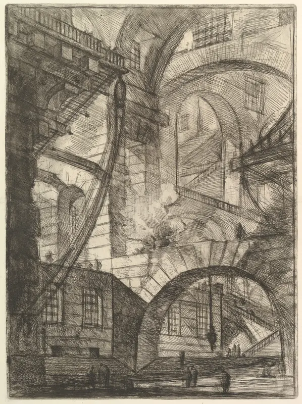 The Smoking Fire, from "Carceri d'invenzione" (Imaginary Prisons)
