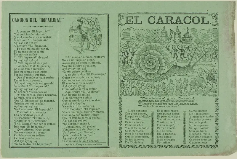 The Snail Wall Art by José Guadalupe Posada - High-Resolution Digital Print