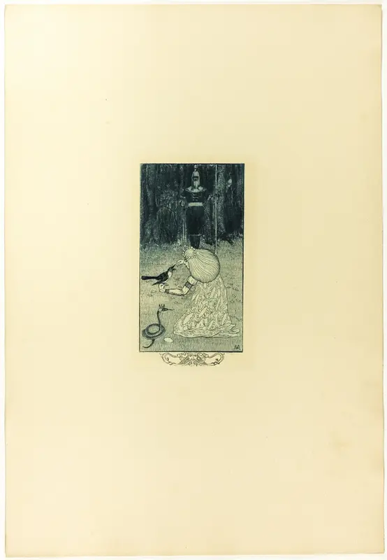 The Snake Bride Wall Art by Heinrich Vogeler - High-Resolution Digital Print