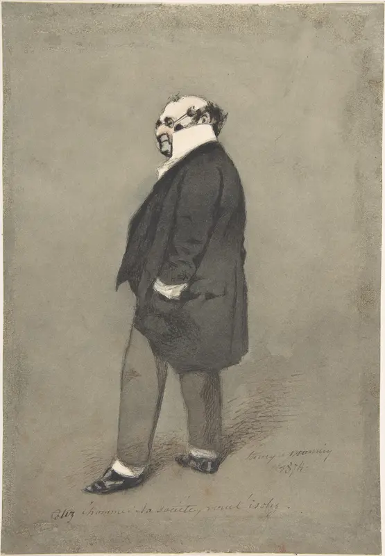 The Society Man (Monsieur Joseph Prudhomme) Wall Art by Henry-Bonaventure Monnier - High-Resolution Digital Print