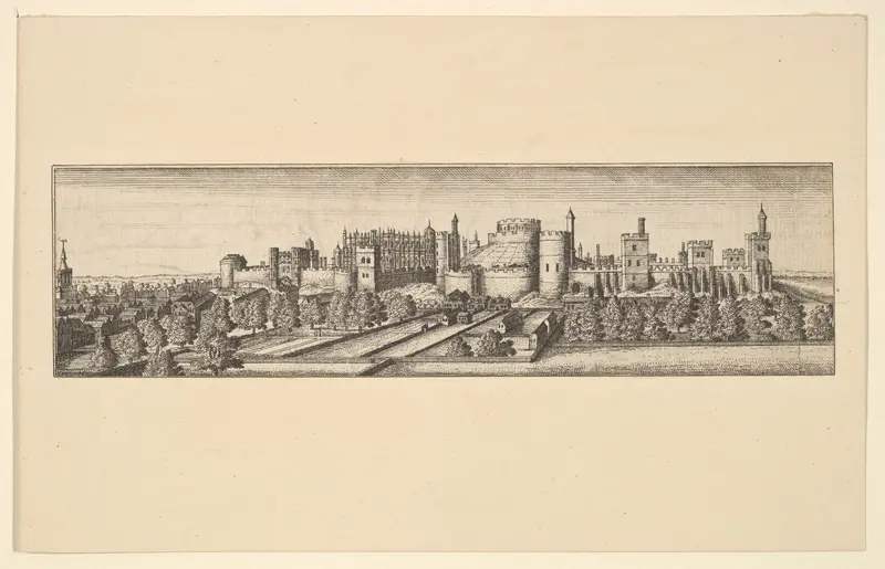 The South Side of Windsor Castle [copy] Wall Art by Wenceslaus Hollar - High-Resolution Digital Print