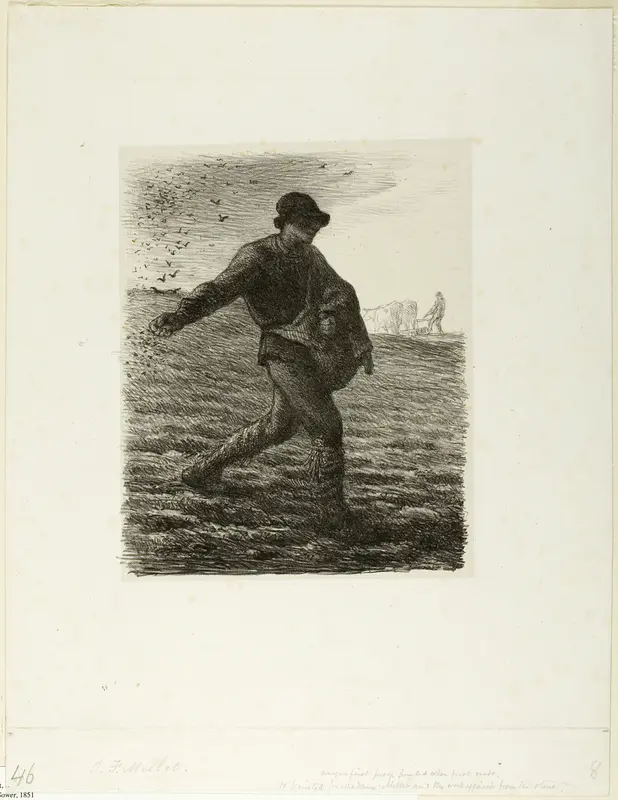 The Sower Wall Art by Jean François Millet - High-Resolution Digital Print
