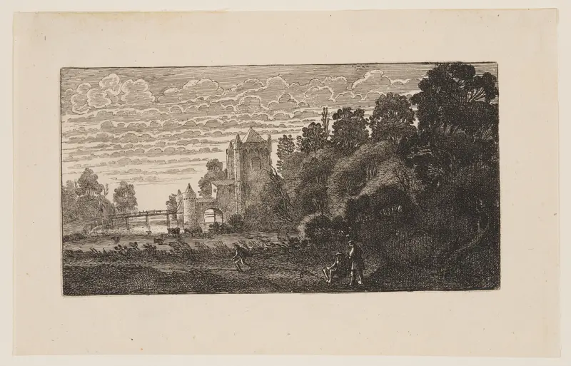 The ‘Spaernwouder’ or ‘Amsterdamsche Poort’ at Haarlem, from Six Landscapes