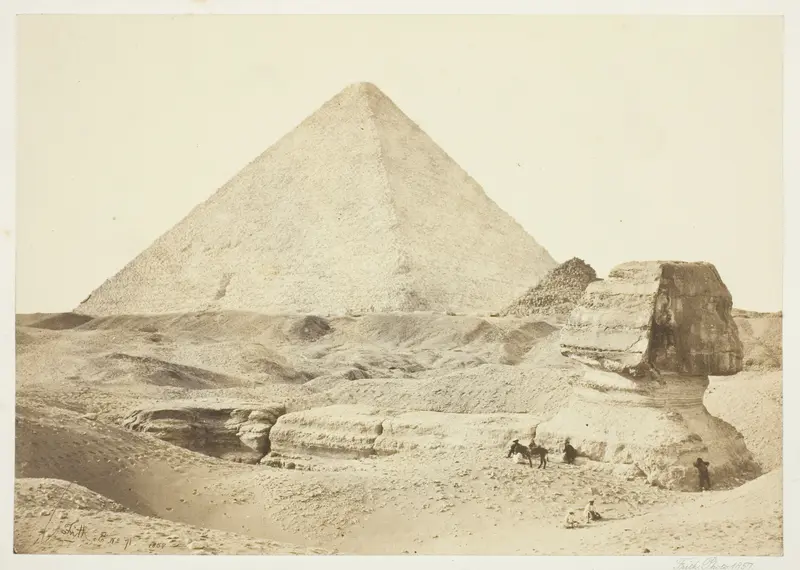 The Sphynx and Great Pyramid Wall Art by Francis Frith - High-Resolution Digital Print