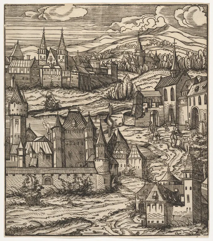 The Splendid Foundation of the Old White King, from "Der Weisskunig" Wall Art by Hans Burgkmair - High-Resolution Digital Print