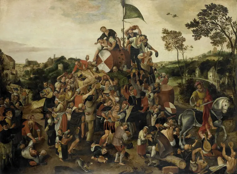 The St Martin's Day Kermis Wall Art by Peeter Baltens - High-Resolution Digital Print
