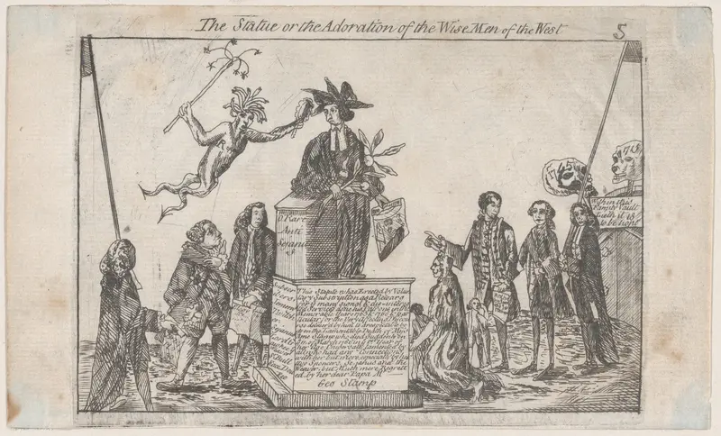 The Statue, or the Adoration of the Wise Men of the West Wall Art by Anonymous, British, 18th century - High-Resolution Digital Print