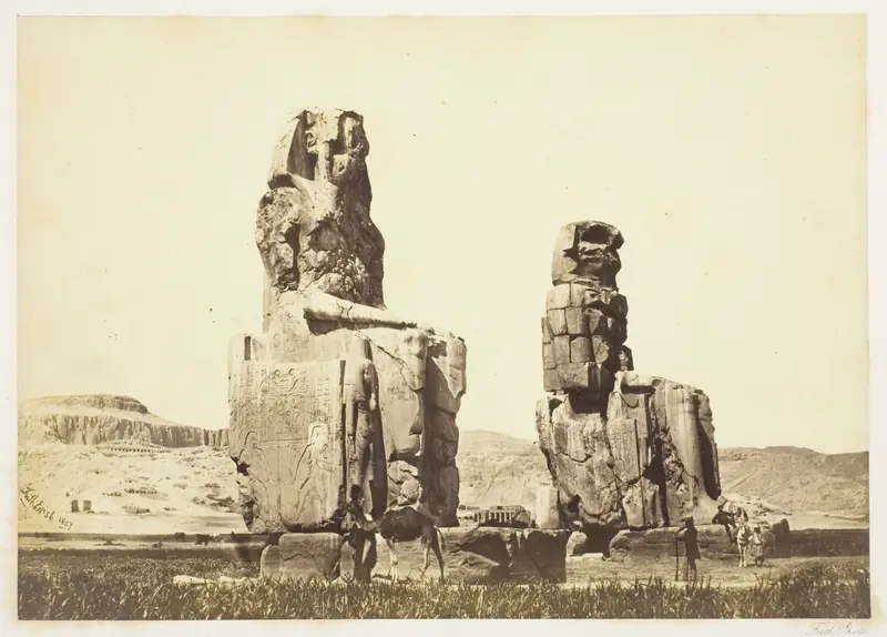The Statues of Memnon Wall Art by Francis Frith - High-Resolution Digital Print