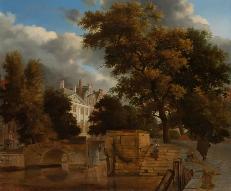 The Stone Bridge Wall Art by Adriaen van de Velde - High-Resolution Digital Print