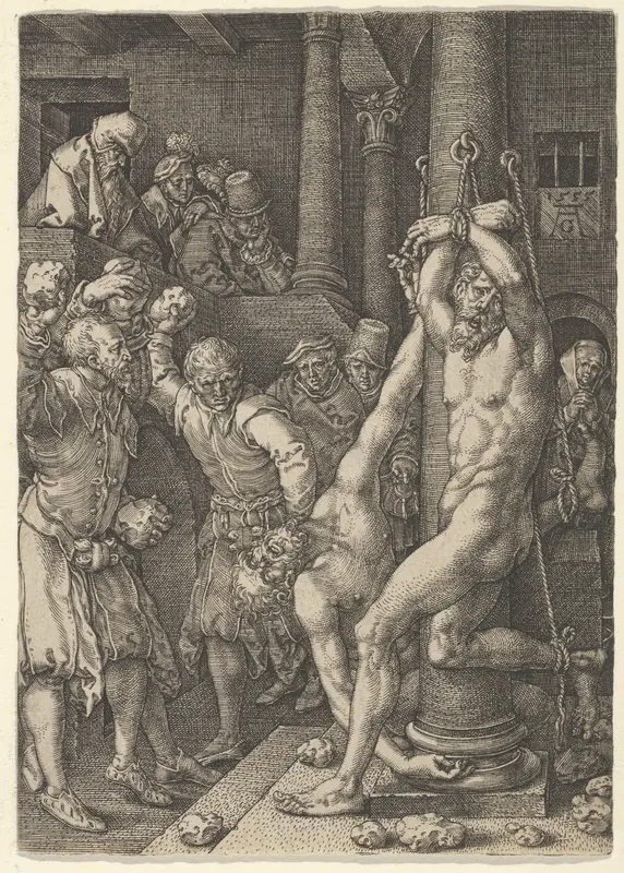 The Stoning of the Elders, from The Story of Susanna Wall Art by Heinrich Aldegrever - High-Resolution Digital Print