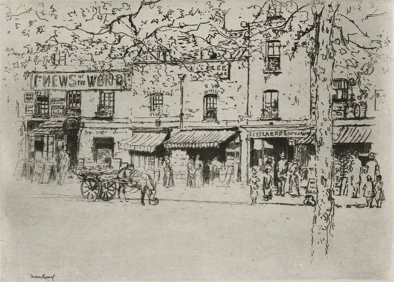 The Street, Chelsea Embankment Wall Art by Theodore Roussel - High-Resolution Digital Print