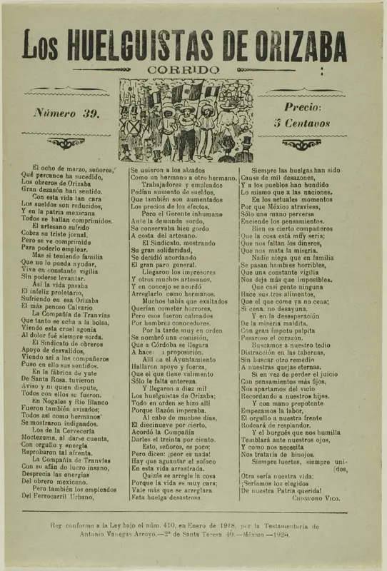 The Strikers of Orizaba Wall Art by José Guadalupe Posada - High-Resolution Digital Print