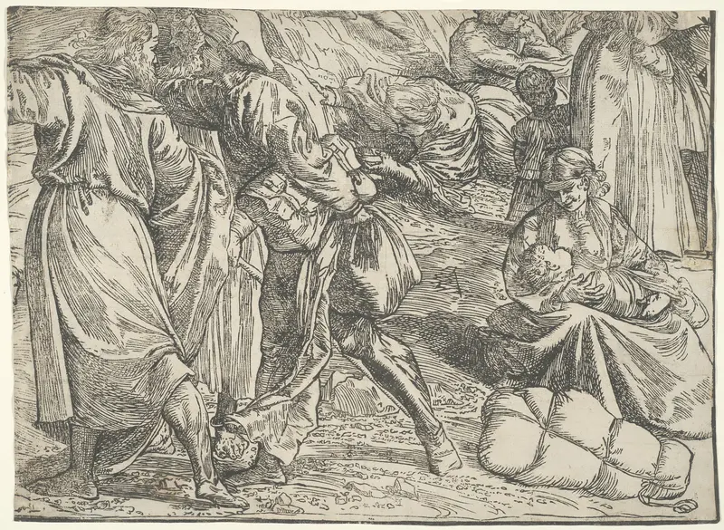 The Submersion of Pharaoh's Army in the Red Sea Wall Art by Titian - High-Resolution Digital Print